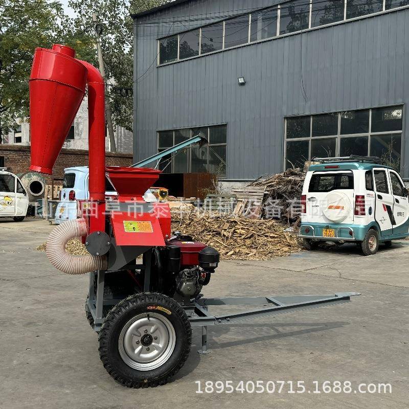 碎草揉丝机养殖三相电铡草粉碎揉搓一体机皇族草黄豆玉米粉碎机