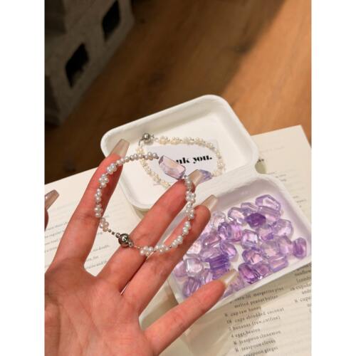 珍珠手串天然水晶女款饰品