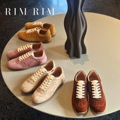 RIM 超好看德训鞋 RIM纯色重工手工塑型设计休闲鞋 女2025秋冬新款