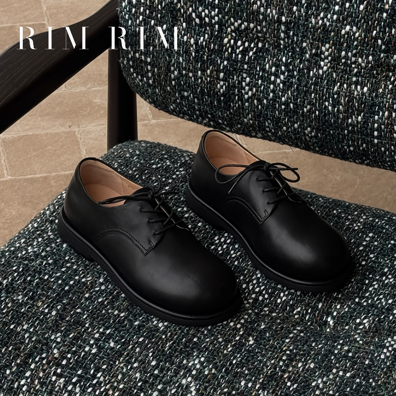 聆里秋冬显瘦增高德比小皮鞋