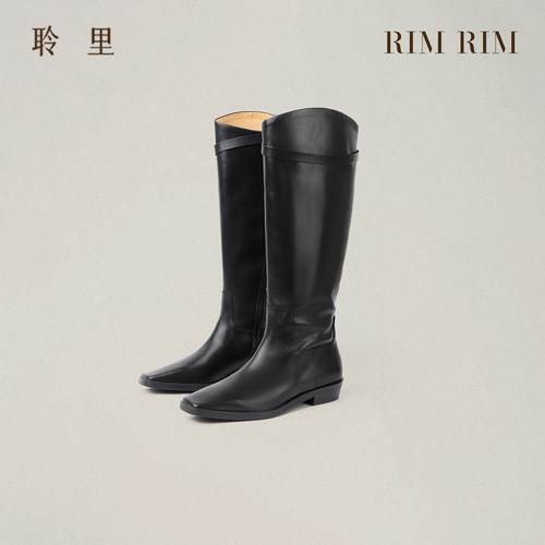 塑形马皮秋冬骑士靴真皮长筒靴