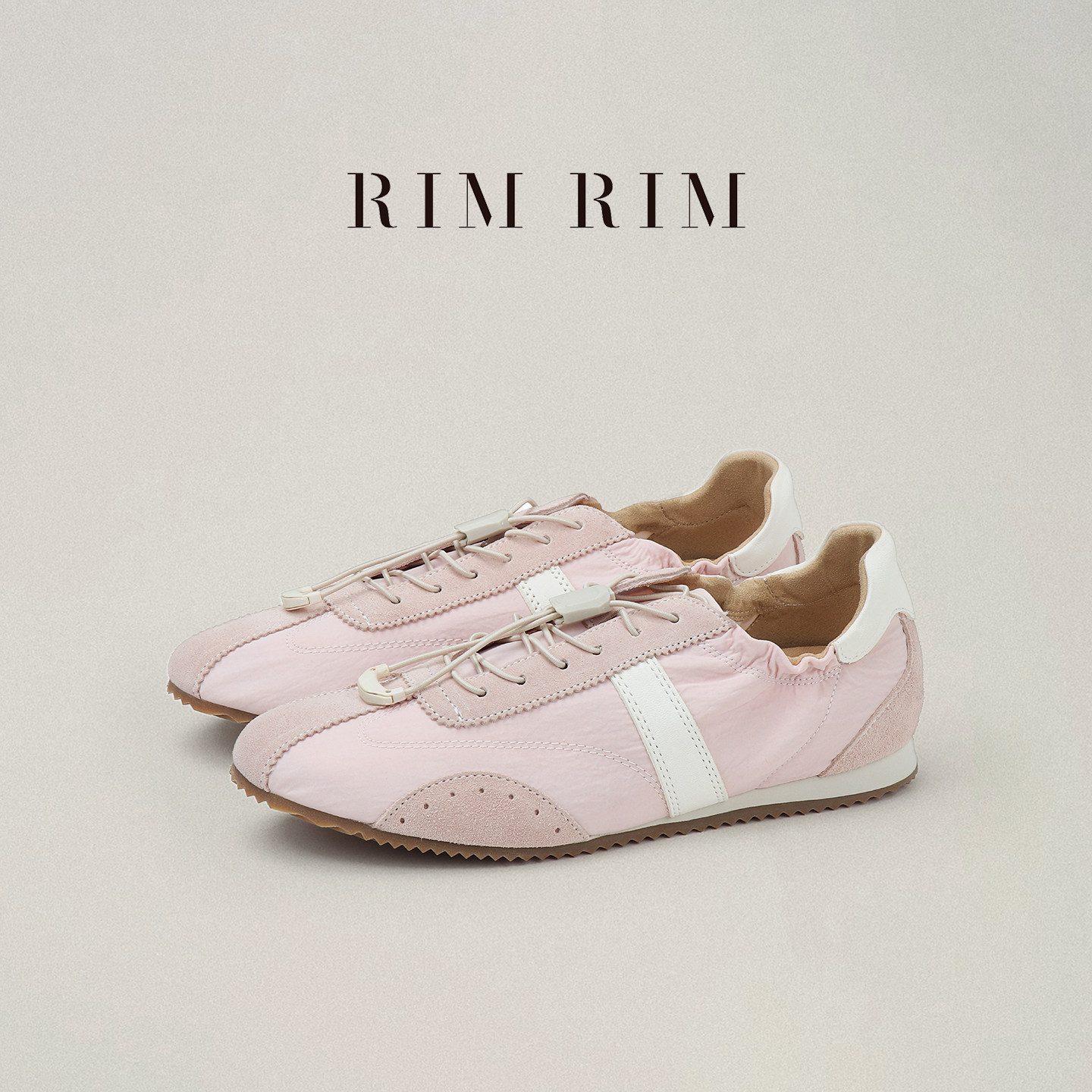 RIM RIM聆里塑形马皮鞋薄底手工德训鞋复古慵懒轻氧赛车鞋运动鞋
