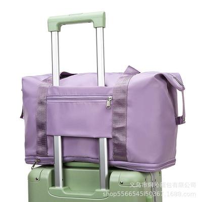 折叠行李包女男轻便学生住校大容量短途旅行手提收纳袋可套拉杆箱
