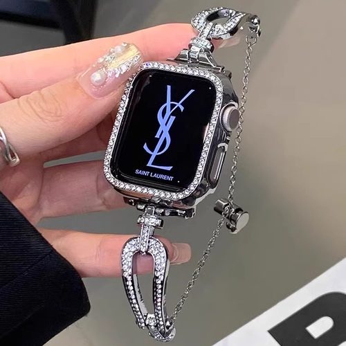 思雅图华为fit4/3镶钻马蹄扣表链