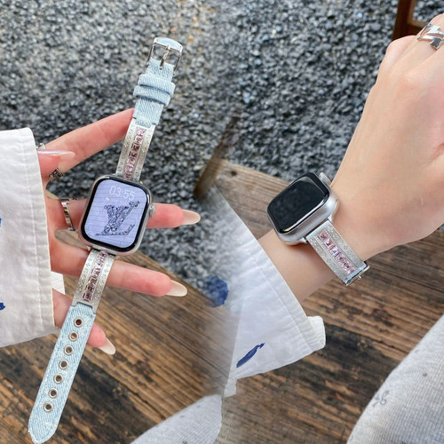 思雅图华为Fit4镶钻老花手镯表链