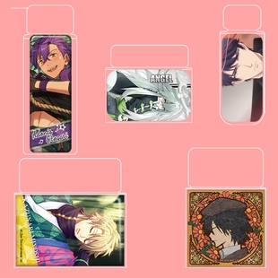 圆形吧唧收纳套吧唧保护套正方形徽章动漫方形卡片钥匙扣收纳