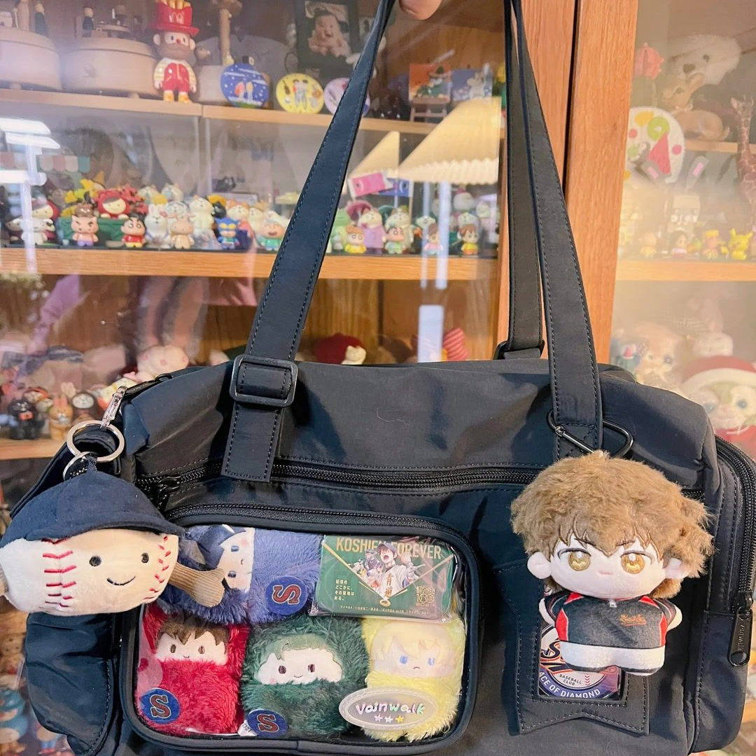 吧唧邮差轻便旅行袋单肩