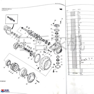 迪尔904拖拉机农机配件前桥转向节主销NF101539转向节上下销