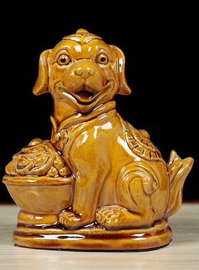 唐三彩陶瓷十二生肖鼠牛虎兔龙蛇马羊猴鸡狗猪摆件工艺品招财风水