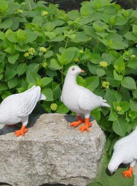 。假景观家居仿真酒店艺术品桌面配饰室内景区鸽子品客厅展厅房顶