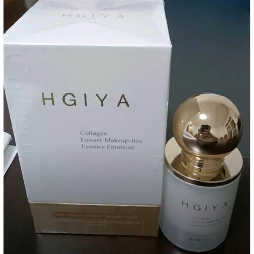 官方正品HGIYA胶原蛋白遮瑕自然不假白提亮肤色素颜乳