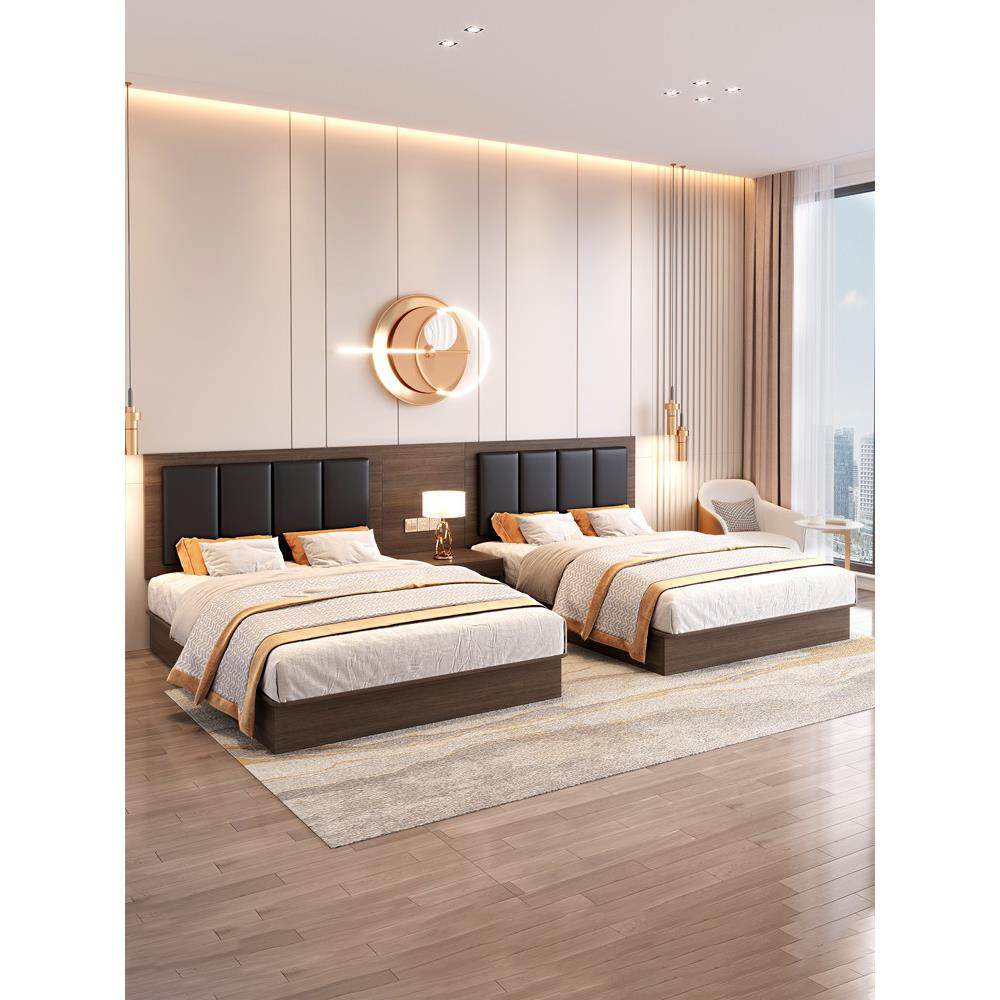 酒店家具标间全套宾馆床定制公寓大床快捷双人旅馆民宿客房专用床,商业/办公家具,酒店单间/标间/成套家具,淘宝优惠券,粉丝福利购,淘宝优惠卷