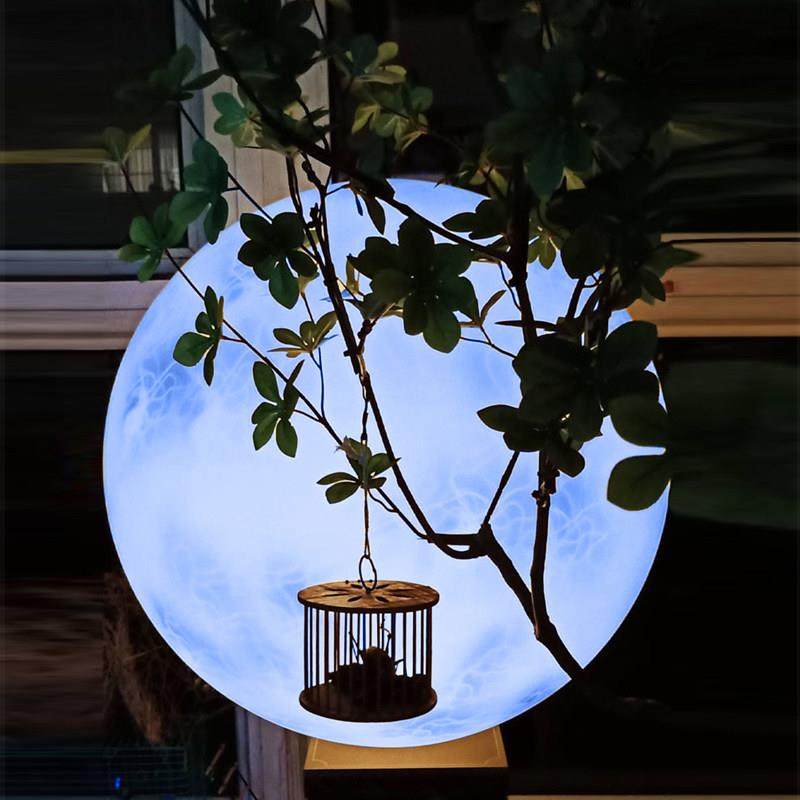 户外太阳能月球灯花园庭院网红月亮造景草坪灯露营氛围落地球形灯,家装灯饰光源,草坪灯,淘宝优惠券,粉丝福利购,淘宝优惠卷