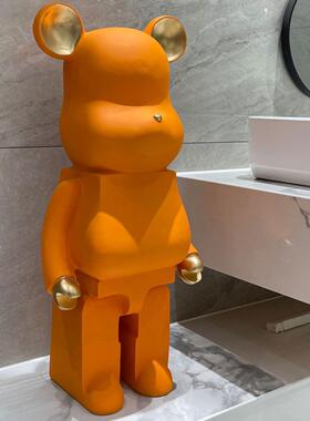 创意网红暴熊落地式大型摆件客厅无障碍豪华风格电视柜软装客厅装