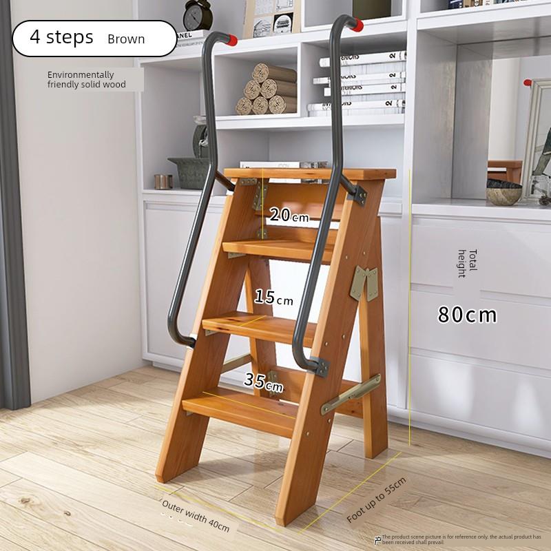 实木人字梯木梯子登高踏步梯凳家用折叠梯凳舞台单侧阶梯凳置物架