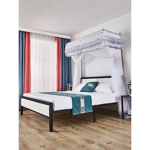 伸缩家用蚊帐一体式卧室遮光新款2024落地式加粗加厚不锈钢支架杆