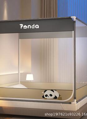 新双款加方顶蚊帐家IHH用坐床门式防摔加密高1.8开拉链全底/厂家