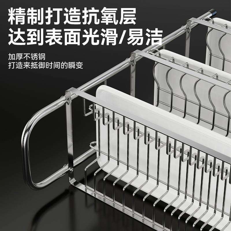 厨房收纳锈置物用架家功能台面不多钢加厚多层碗碟架碗筷沥01水碗
