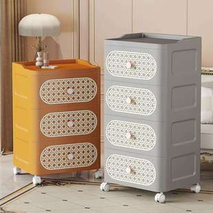 防尘家收用储物纳架卧室衣服收纳小衣RID橱床层头柜抽多屉式 置物