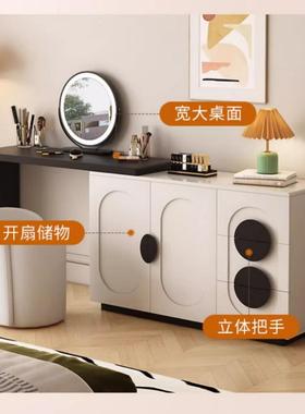 实木化约妆桌妆台卧室99366伸现代简2梳025新款斗柜梳妆台一体小