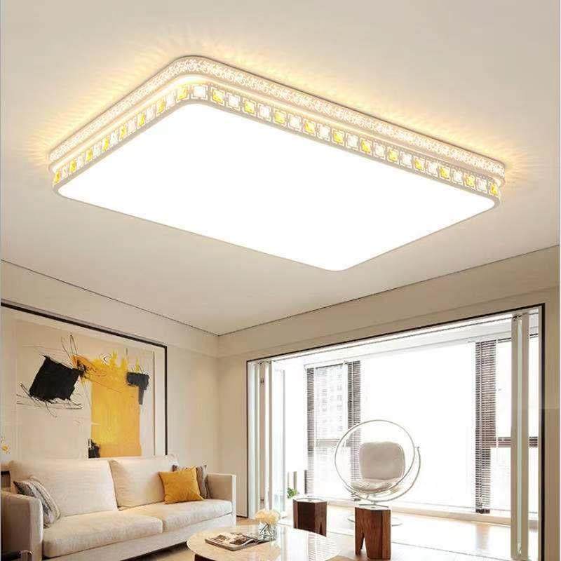 铁艺顶现形代简约长方客厅灯能led吸灯卧IFV室灯家用大气智房间灯,家装灯饰光源,客厅吸顶灯,淘宝优惠券,粉丝福利购,淘宝优惠卷