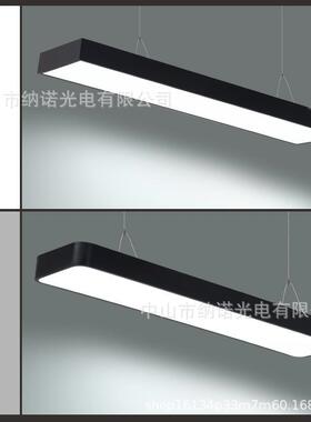 办公吊灯LECT033D长室灯现代简约长方形吊线灯教市室灯具条超店铺