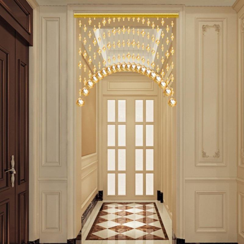 水晶珠帘帘子间网红门帘挂帘隔断玄关餐卫厅客厅卧室台生TY056456