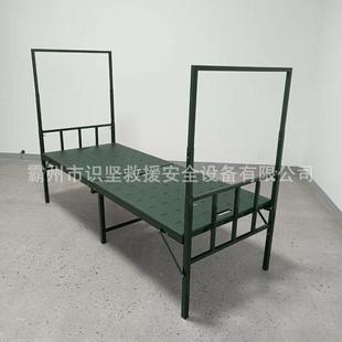 绿单色可挂蚊SJ-585帐钢塑床便携塑式用户外野营人床民政救灾多途