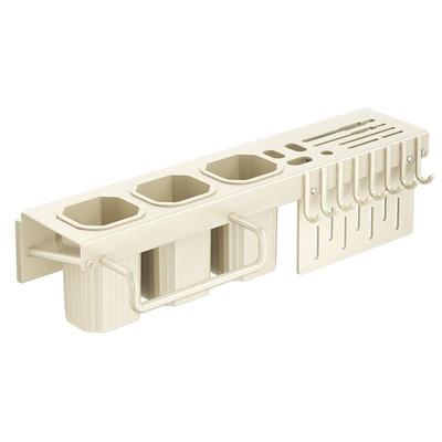 吸盘筷子筒刀架厨房家用免打孔多功能餐具架刀具一体厨具收纳架