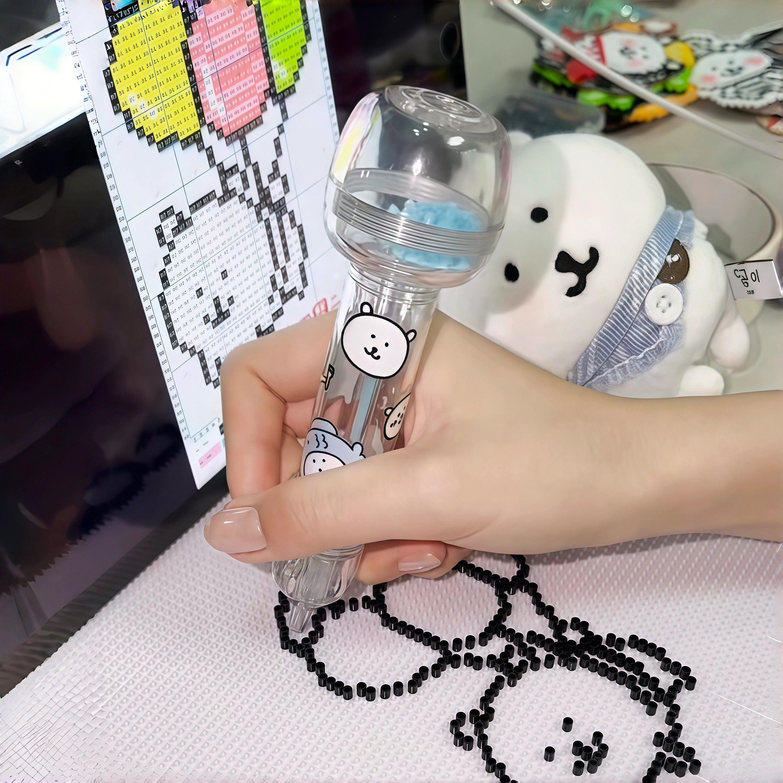 熊~生煎包拼豆笔2.6mm拼豆专用按压拼豆笔按动拼豆笔省力快速拼豆,玩具/童车/益智/积木/模型,拼豆/拼豆工具,淘宝优惠券,粉丝福利购,淘宝优惠卷