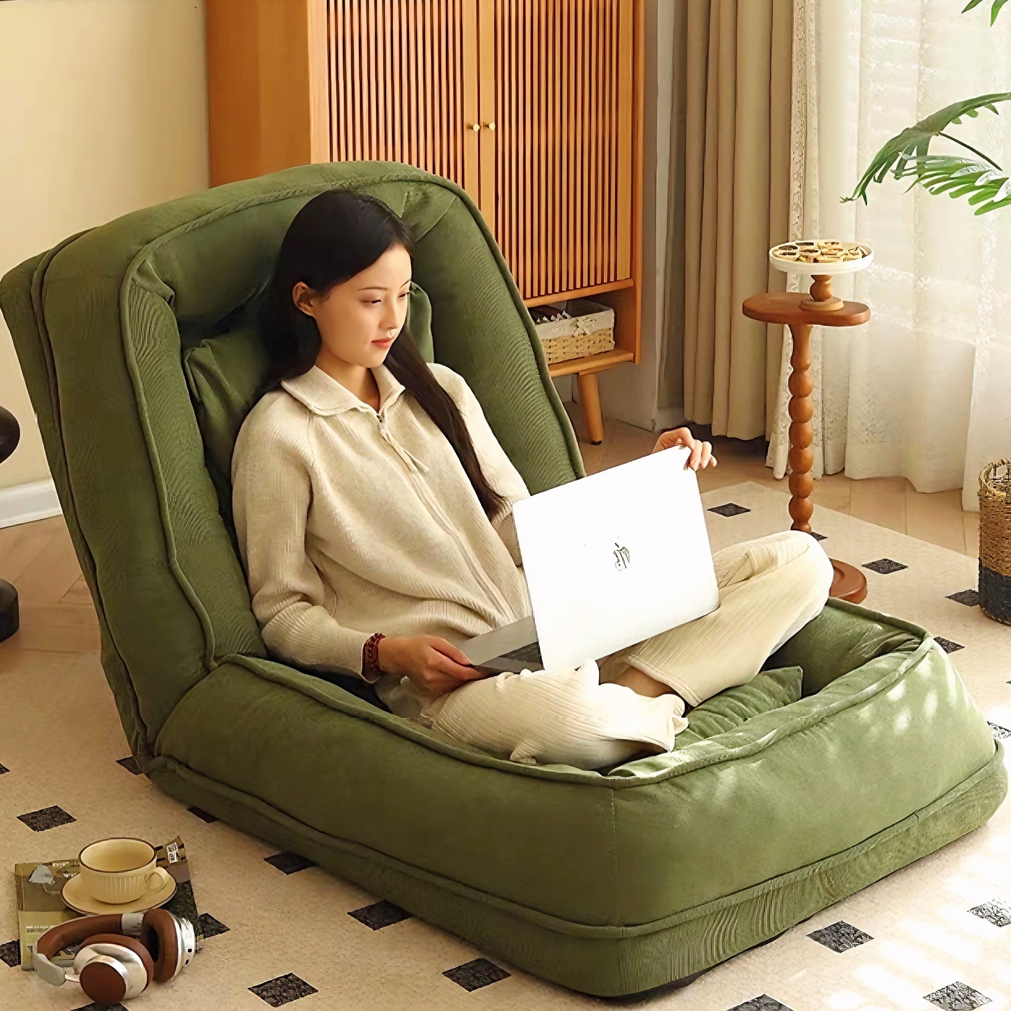 人类狗窝可躺可睡卧室折叠沙发床阳台单人榻榻米休闲躺椅懒人沙发,住宅家具,懒人沙发,淘宝优惠券,粉丝福利购,淘宝优惠卷