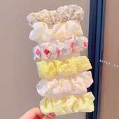 小公主儿童发圈女孩秋冬发饰大肠发圈甜美发绳头花皮筋头绳mq335