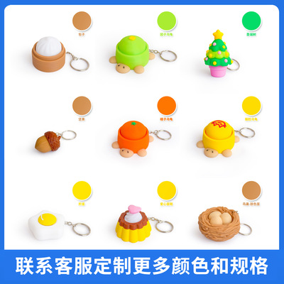 抖音同款3d打印鸟巢按压万钥匙扣指尖Clicker点击器按键连点解压