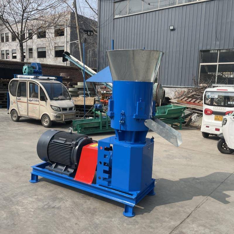 玉米秸秆草料自制养殖设备猪马牛羊饲料颗粒机小型家用220v造粒机