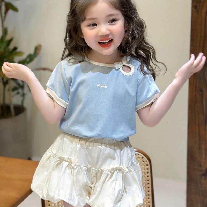 女童夏装短袖2026新款儿童公主上衣女宝宝半袖体恤夏季小童装T恤