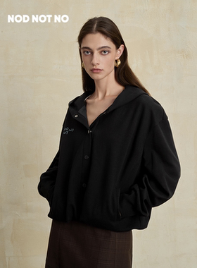 NOD NOT NO25AW秋季新品连帽花苞底摆套头休闲卫衣