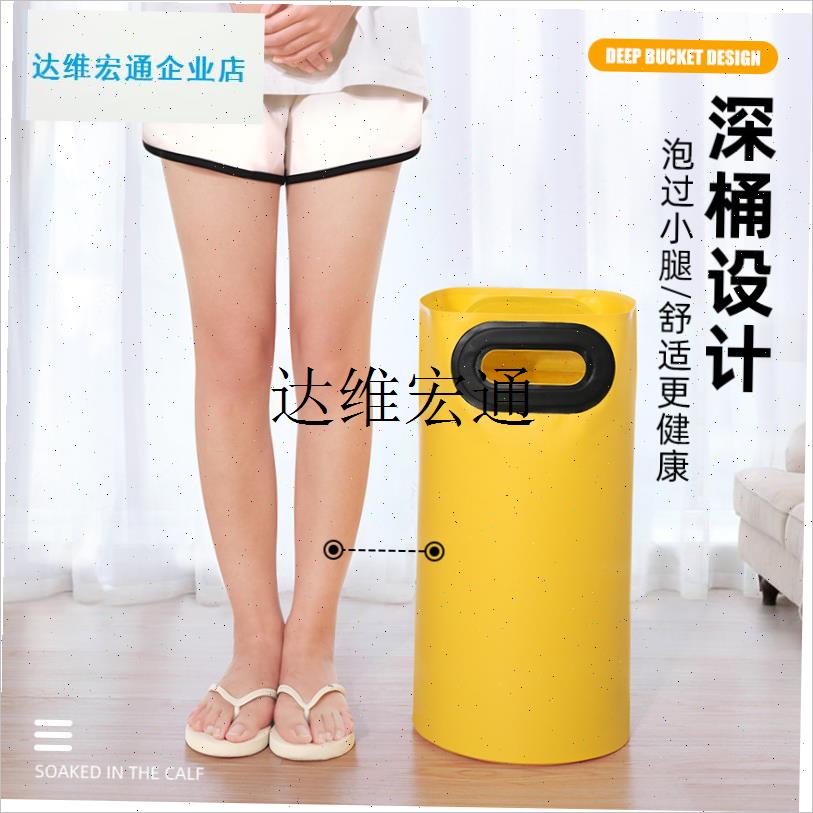 旅行可折叠泡脚袋便n携式水盆高深过小腿洗脚水桶式简易户外游用,