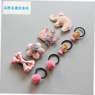 爱系宠物发夹g发卡泰迪约克夏马尔济斯狗狗拇指皮筋发绳套装饰品.