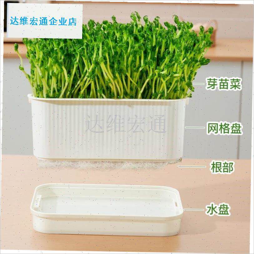 牙发牙盆水培育苗盘生r豆芽专用筐老式豆芽缸懒人豆芽菜苗发芽盆.