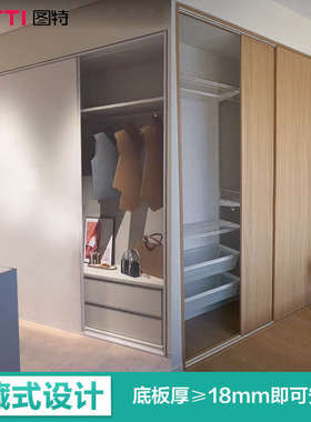 图特衣柜门吊轮推拉门阻尼缓冲橱柜移门滑轮木门推拉滚轮滑轮T309