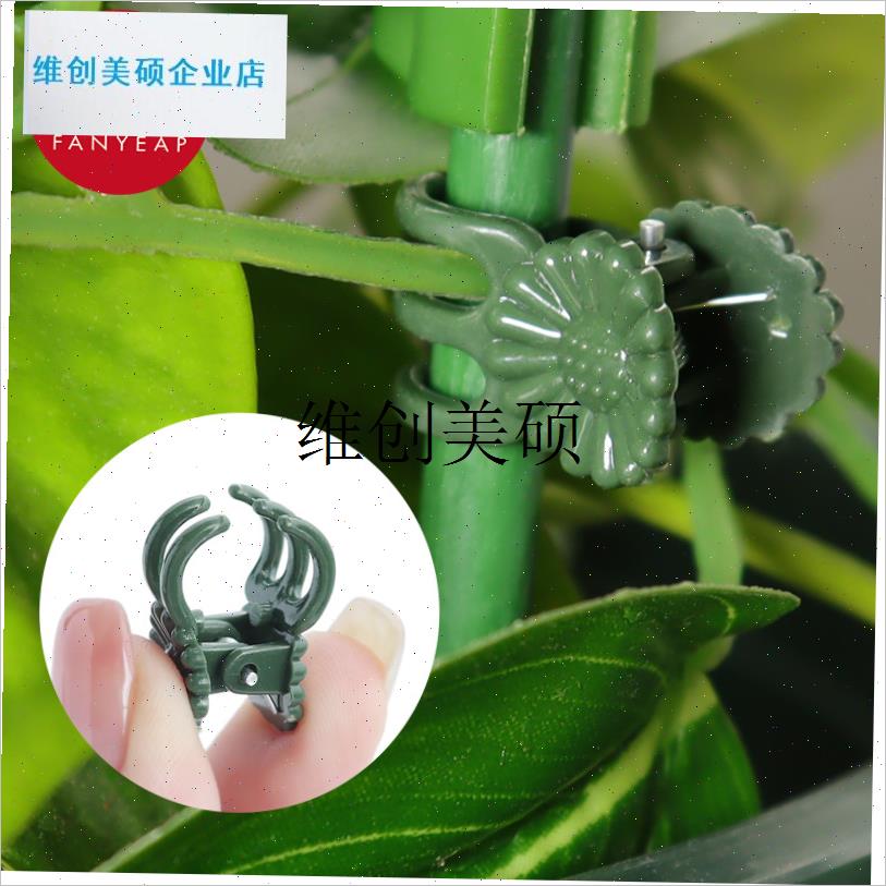 lJ植物蔓藤造型架子园艺花卉花枝固定夹子M蝴蝶兰支架夹子支撑杆