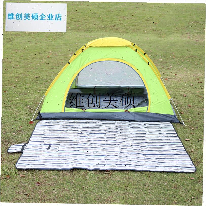 l手抛2秒速开帐篷3-4人家庭全自动户外双人P露营防雨防晒沙滩帐套