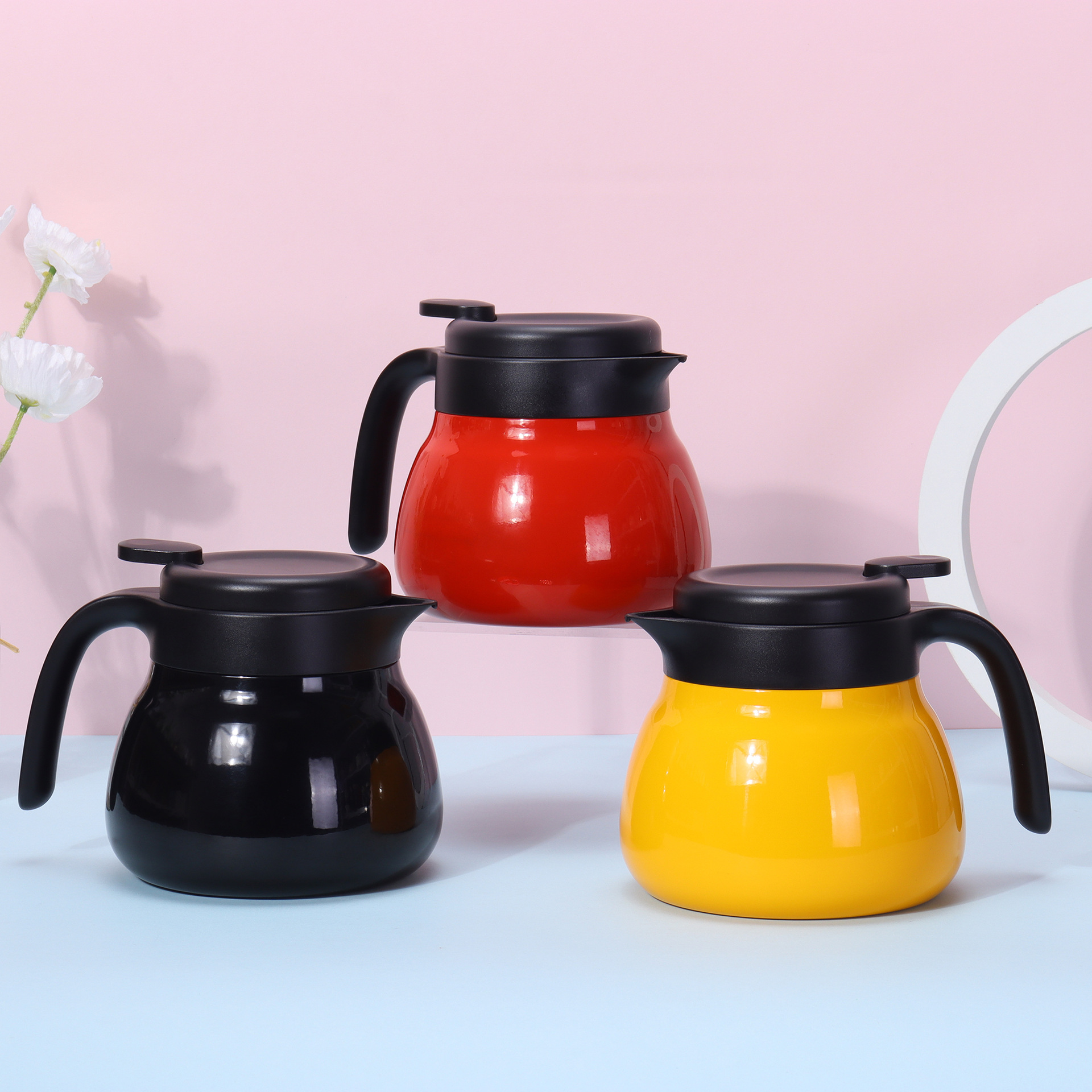 316不锈钢焖茶壶咖啡壶家用泡茶保温壶高颜值茶水分离办公茶水壶