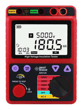 希玛AR3125 500V-5000V 0.0-1000G欧姆电压绝缘测试仪