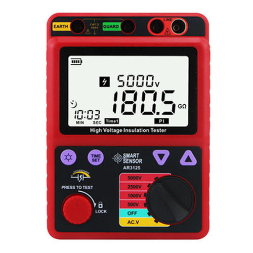 希玛AR3125 500V-5000V 0.0-1000G欧姆电压绝缘测试仪