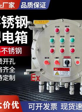 304不锈钢防爆配电箱IIC端子接线箱照明动力检修箱按钮控制箱定制