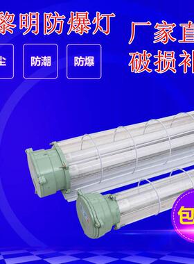 新黎明LED防爆灯防潮防尘萤光灯应急照明灯1.2米单管双管防爆灯管