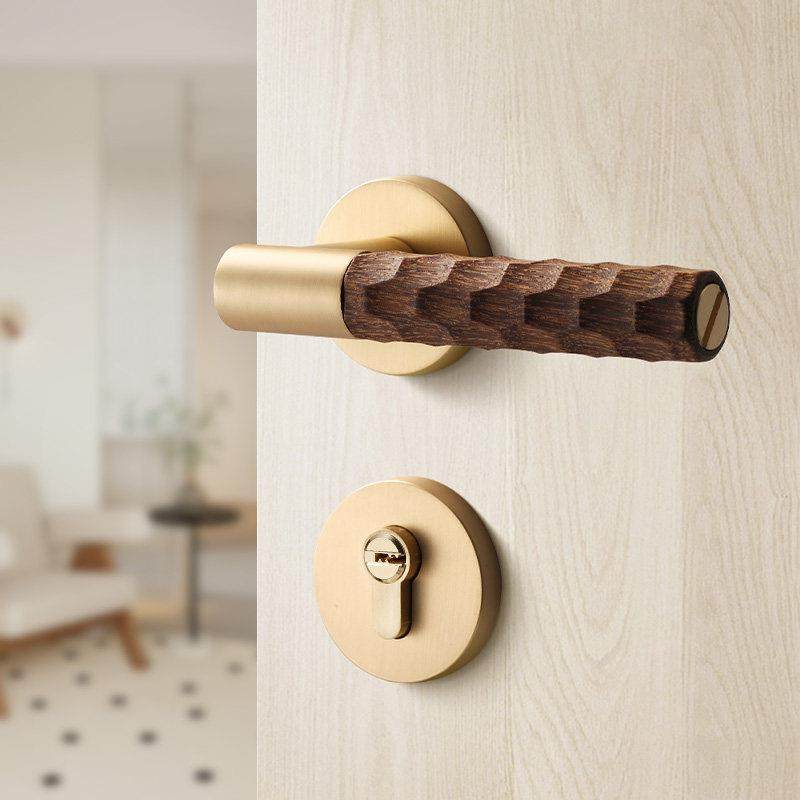 新中式卧室门锁室内木门胡桃木实木门把手复古磁吸静音木质房门锁,基础建材,机械门锁,淘宝优惠券,粉丝福利购,淘宝优惠卷