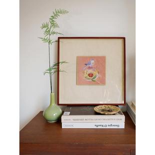 福寿三多 中式开运手工实木鎏金悬浮装饰画玄关客厅招财风水挂饰