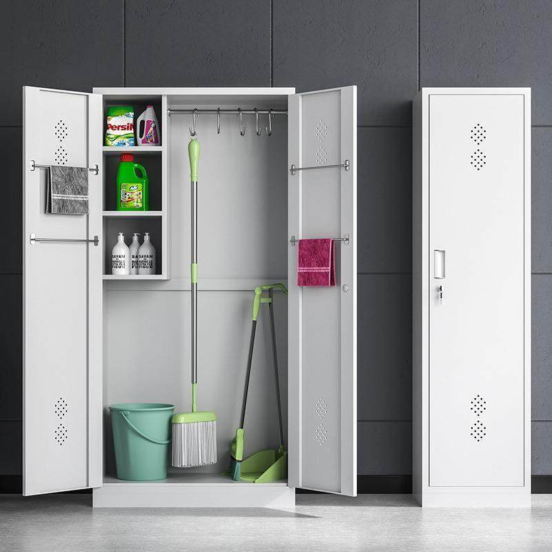 不锈钢清洁柜单双门钢制拖把扫帚储物柜保洁工具收纳柜带锁卫生柜,商业/办公家具,办公储物柜,淘宝优惠券,粉丝福利购,淘宝优惠卷